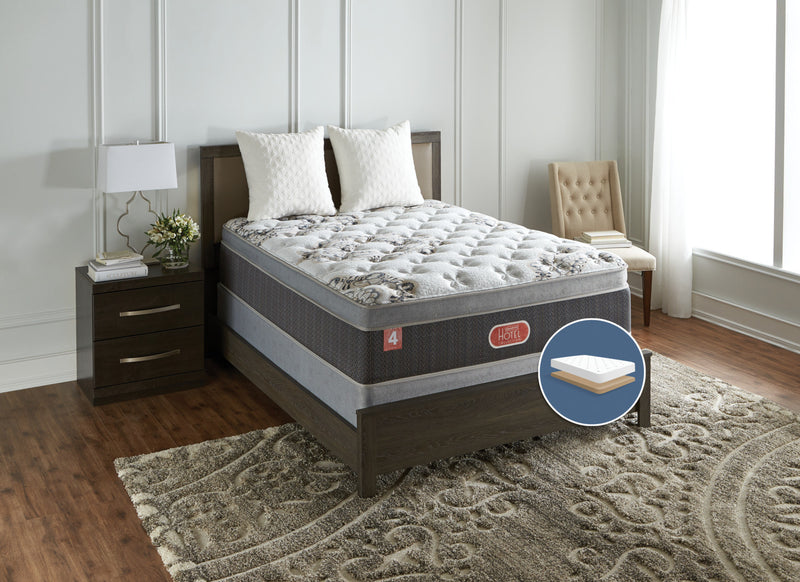 Beautyrest® Hotel Diamond 4 Medium Euro-Top Low-Profile Queen Mattress Set