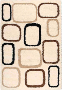 Shaggy Geometric Area Rug – 8' x 11'