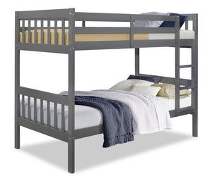 Miko Twin Open Panel Bunk Bed – Grey