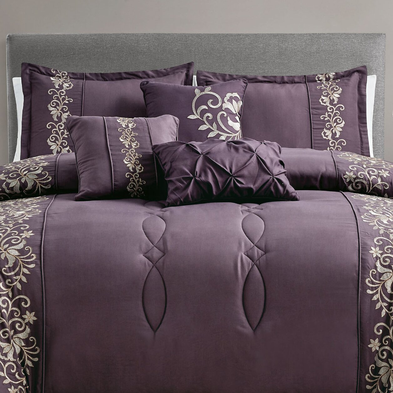 Milan 7-Piece Queen Comforter Set The Brick - Main Image