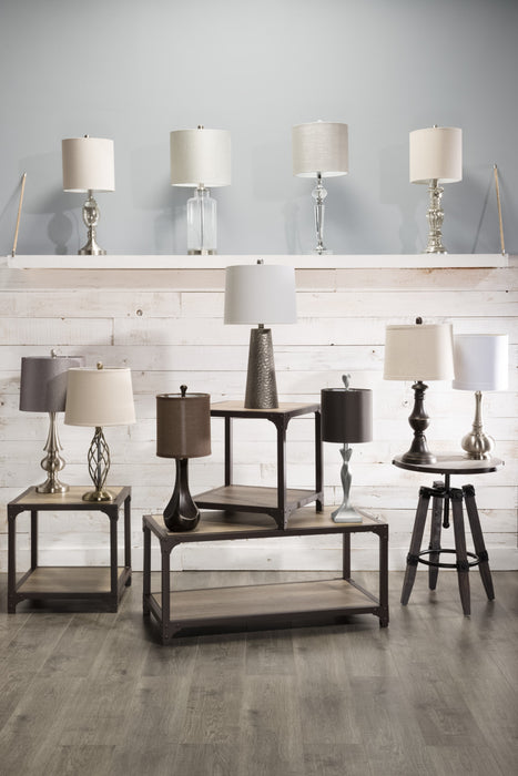 23\" Brushed Nickel Table Lamp