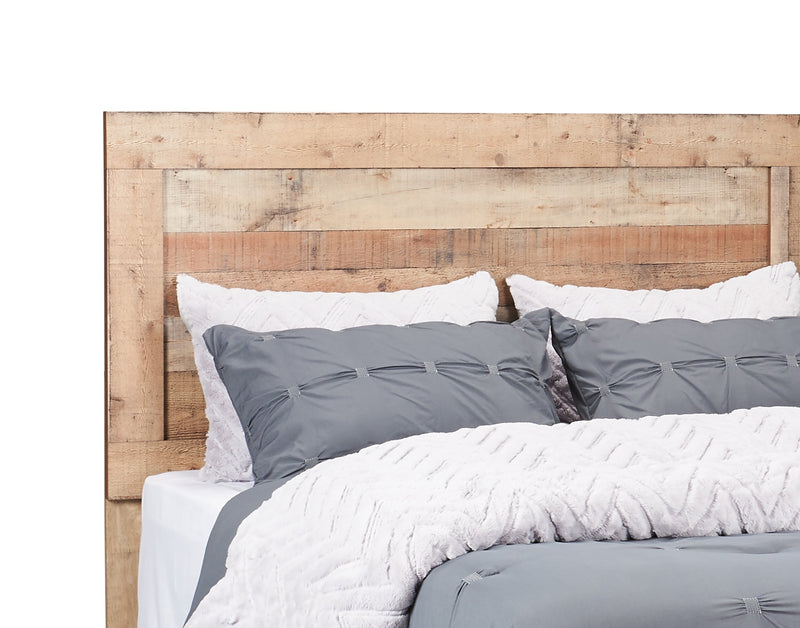 Mojave 5pc Bedroom Set with Bed, Dresser & Mirror, Rustic, Brown - Full Size