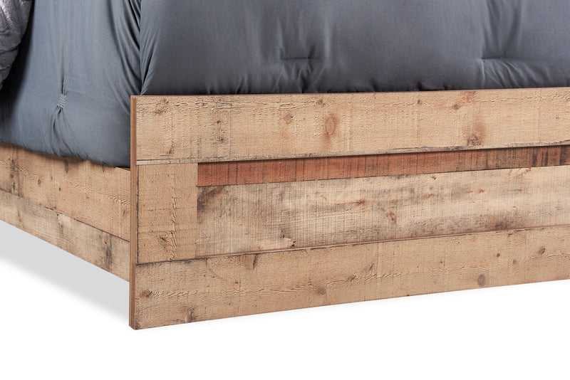 Mojave 6pc Bedroom Set with Bed, Dresser, Mirror & Nightstand, Rustic, Brown - Full Size