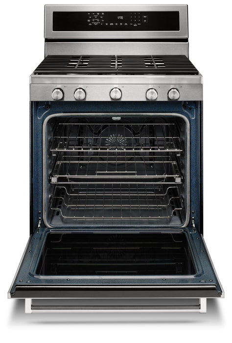 KitchenAid 5.8 Cu. Ft. Gas Convection Range with Warming Drawer - Stainless Steel