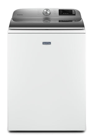 Maytag 5.4 Cu. Ft. Smart Top-Load Washer - MVW6230HW|Laveuse intelligente Maytag de 5,4 pi3 à chargement par le haut - MVW6230HW|MVW6230W