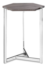 Atka Accent Table – Dark Taupe