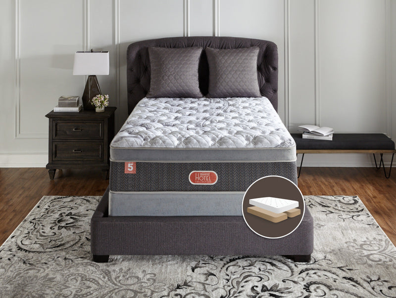 Beautyrest® Hotel Diamond 5 Plush Euro-Top Split Queen Mattress Set