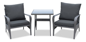 Nassau 3-Piece Patio Package - Grey | Ensemble de conversation Nassau 3 pièces - gris | NA2A3SET