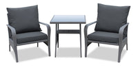 Nassau 3-Piece Patio Package - Grey 