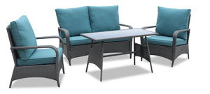 Nassau 4-Piece Conversation Set - Blue