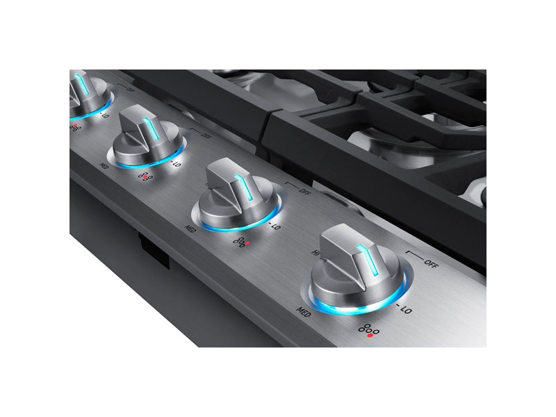 Samsung 30\" 5-Burner Smart Gas Cooktop - Stainless Steel - NA30N6555TS/AA