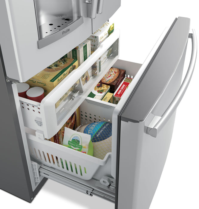 GE 27.7 Cu. Ft. French-Door Refrigerator with Keurig® Brewing System – PFE28PSKSS