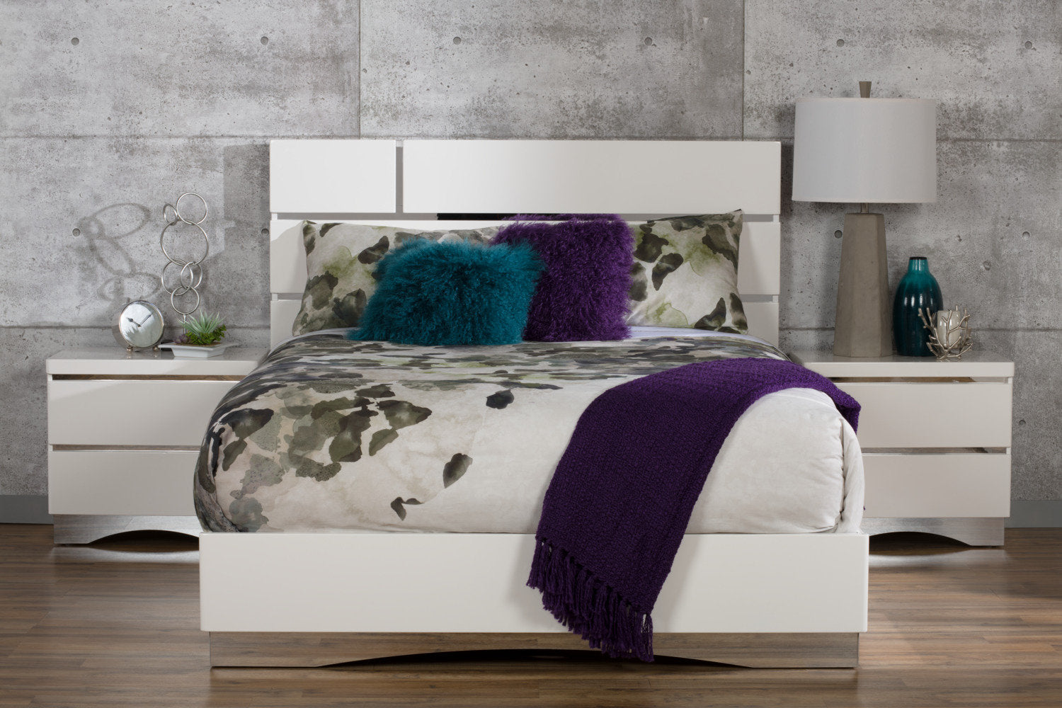 Purple mongolian fur pillow shop
