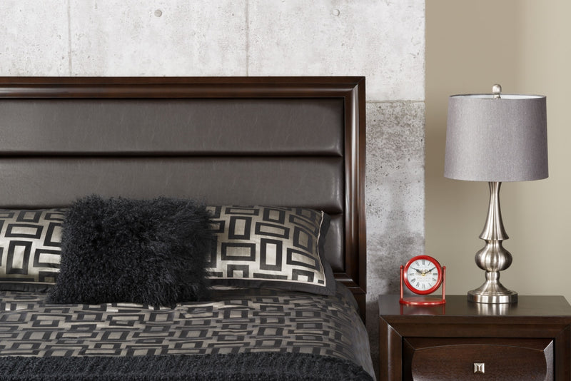 Mongolian Sheepskin Accent Pillow – Black