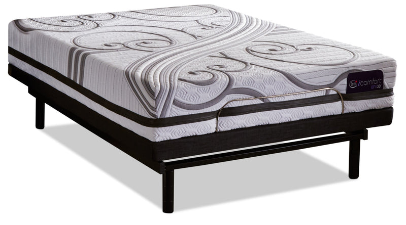 Serta iComfort® EFX3D Gravati Twin XL Mattress with Motion Essentials® 3 Adjustable Base