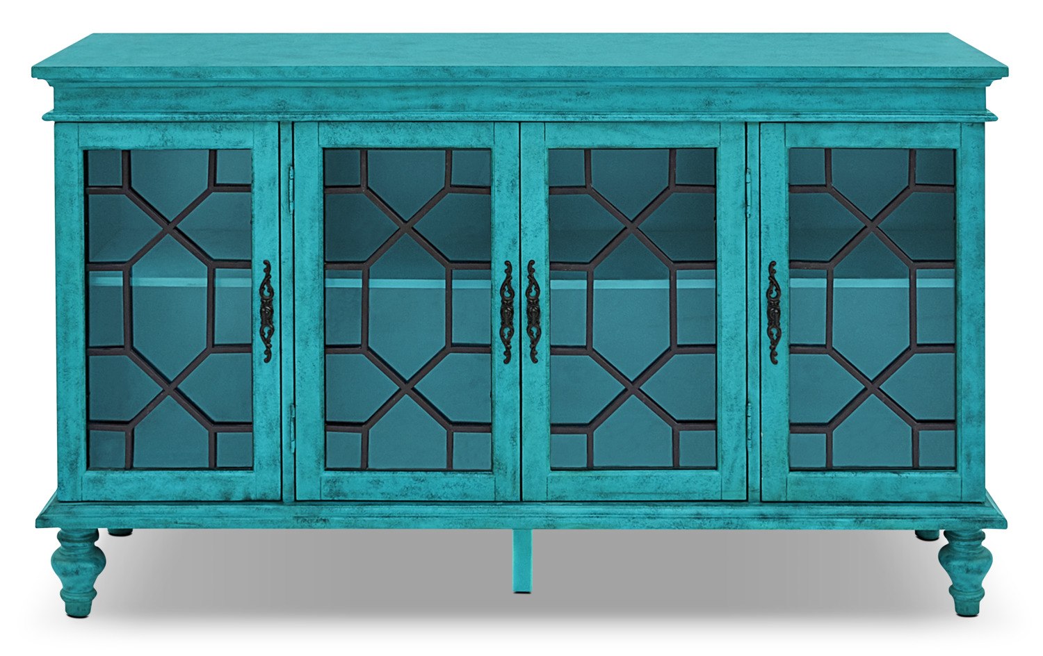Rigolet 60 4 Door Accent Cabinet Blue The Brick