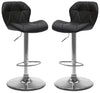 Emry Adjustable Bar Stool, Set of 2 – Black