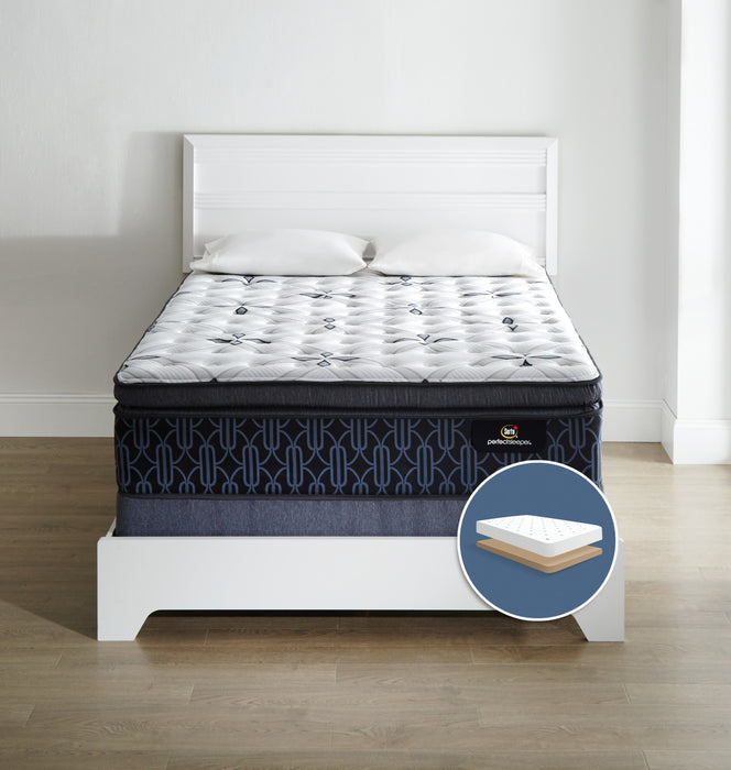 Serta Perfect Sleeper® Mansell Plush Super Pillow-Top Low-Profile Queen Mattress Set