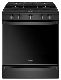 Whirlpool 5.8 Cu. Ft. Smart Slide-in Gas Range with EZ-2-Lift™ Hinged Cast-iron Grates - WEG750H0HB