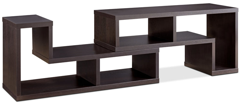 Vigo 47-94" TV Stand - Contemporary style TV Stand in Coffee Bean Medium Density Fiberboard
