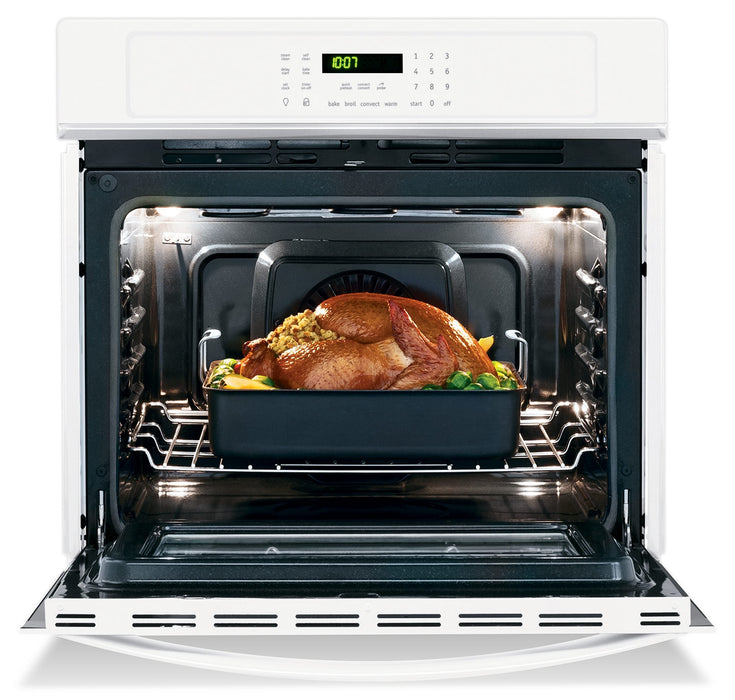 Frigidaire Gallery 27\" Electric Convection Single Wall Oven - White