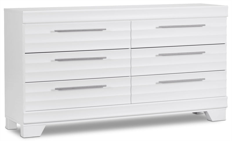 Olivia 6-Piece Queen Bedroom Package with 2 Nightstands – White