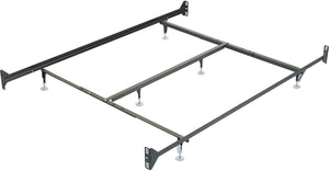 Queen Metal Glide Bed Frame with Headboard/Footboard Attachment|Châlit coulissant en métal pour grand lit avec fixation sur la tête et le pied de lit|755QGL