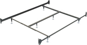 Queen Metal Glide Bed Frame with Headboard/Footboard Attachment