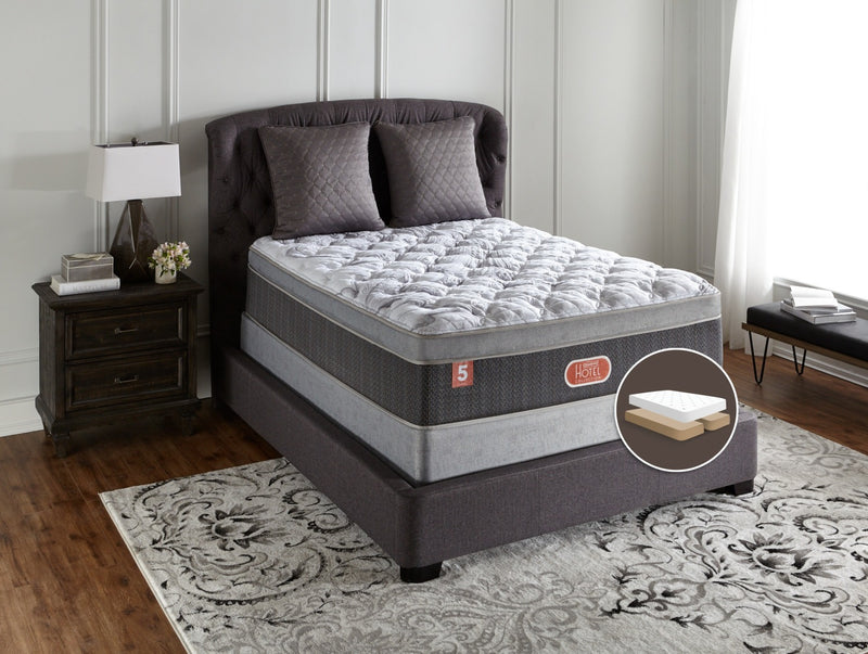 Beautyrest® Hotel Diamond 5 Plush Euro-Top Split Queen Mattress Set