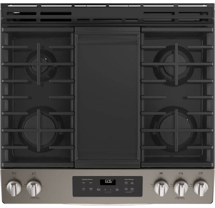 GE 5.4 Cu. Ft. Slide-In Steam Clean Gas Range – JCGSS66SELSS