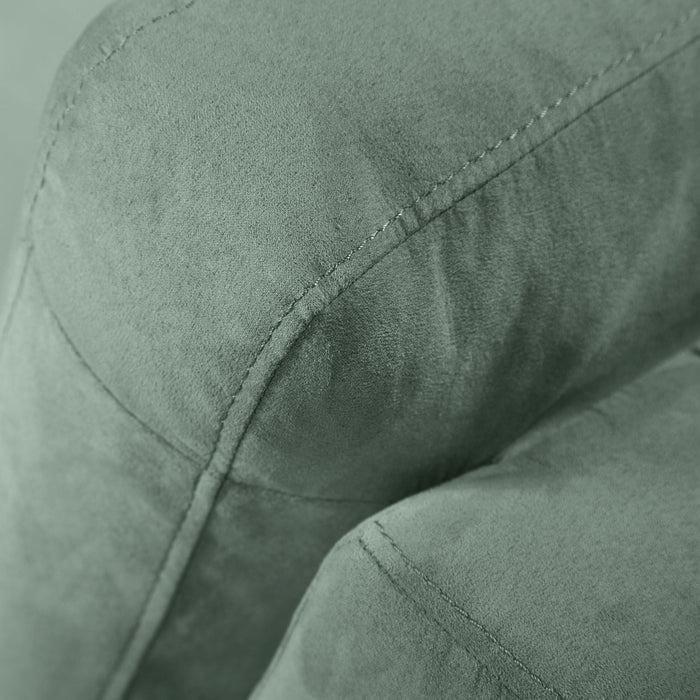Oakdale Microsuede Loveseat – Aqua