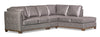 Oakdale 3-Piece Leather-Look Fabric Right-Facing Sectional - Grey