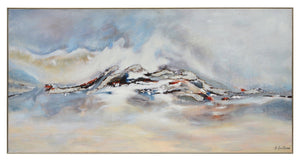 Framed Mountain Peak Canvas - 60” x 30”  | Sommet de montagne sur toile encadrée - 60 po x 30 po | OL2030AT