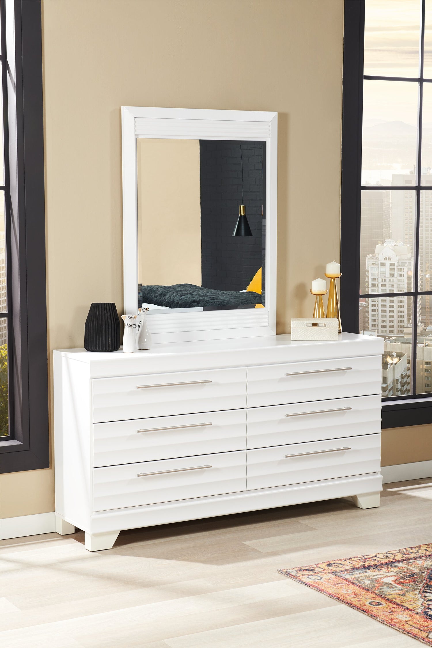 Olivia Bedroom Dresser Mirror, Made in Canada - White - The Brick Olivia Bedroom Dresser Mirror, Made in Canada - White - The Brick