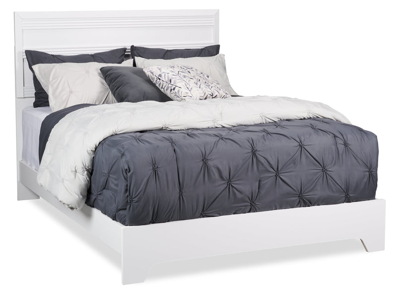 Olivia Queen Bed - White