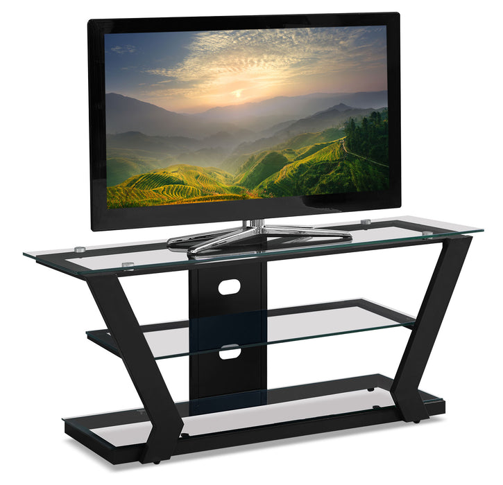 Abram 48\" Modern TV Stand with Storage and Cable Management for TVs up to 55\"- Black
