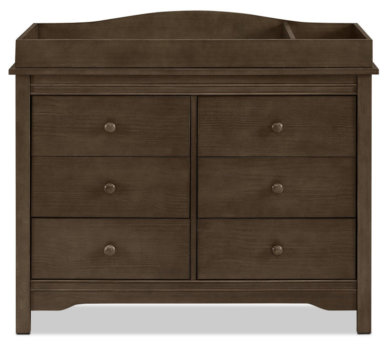 Laney Changing Station Table Topper – Rustic Grey