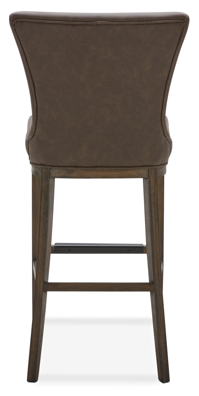 Quinn Bar Stool - Brown | The Brick