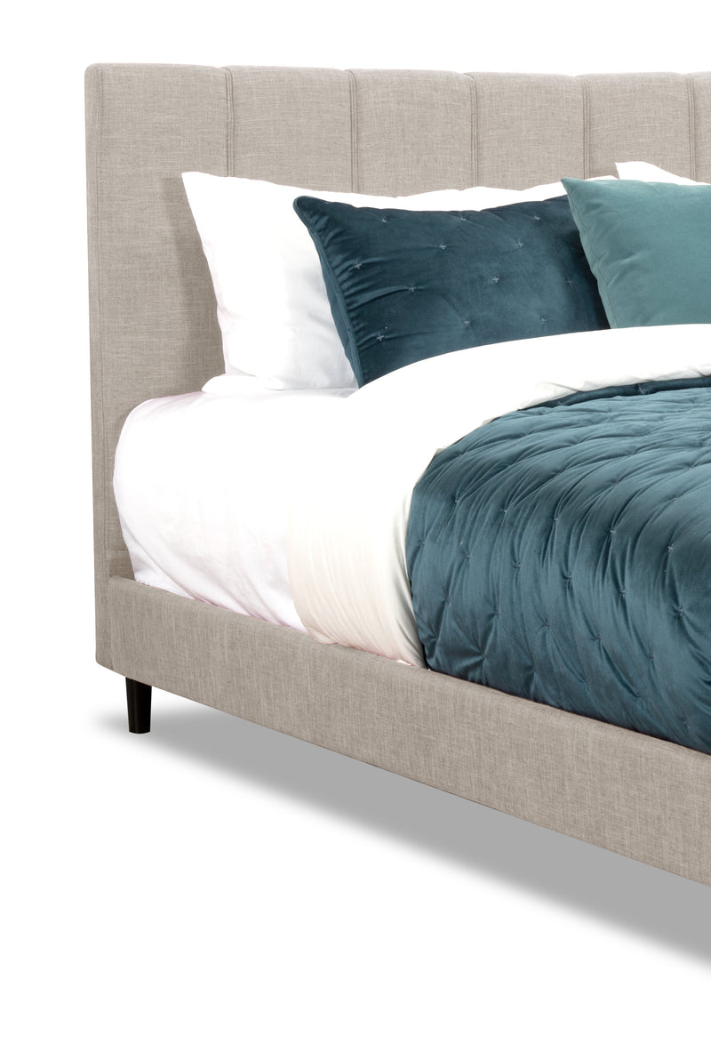 Paseo King Platform Bed - Taupe The Brick