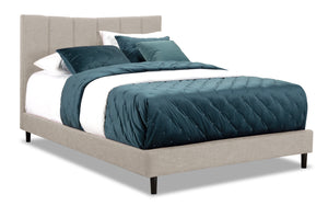 Paseo Queen Platform Bed – Taupe