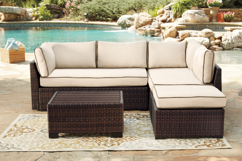 Loughran 4-Piece Patio Sectional Set
