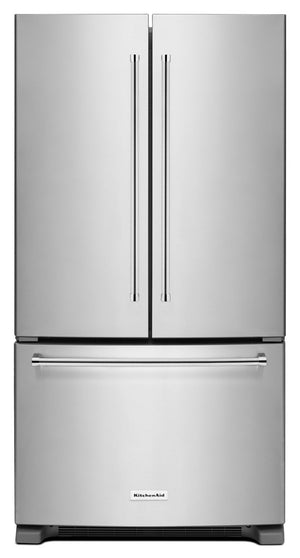 KitchenAid 20 Cu. Ft. French-Door Refrigerator with Interior Dispenser - Stainless Steel