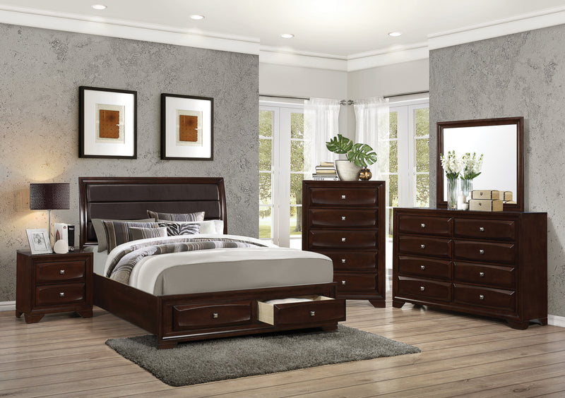 Jaxon 4-Piece King Storage Bed and Chest Package