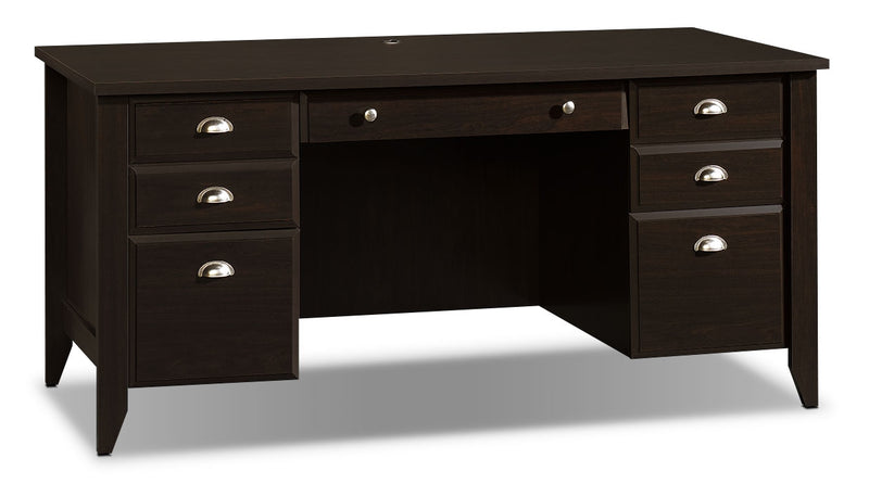 Shoal Creek Executive Desk – Jamocha Wood - Country style Desk in Jamocha