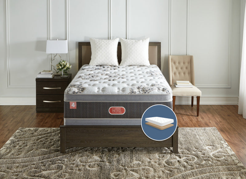 Beautyrest® Hotel Diamond 4 Medium Euro-Top Low-Profile Queen Mattress Set