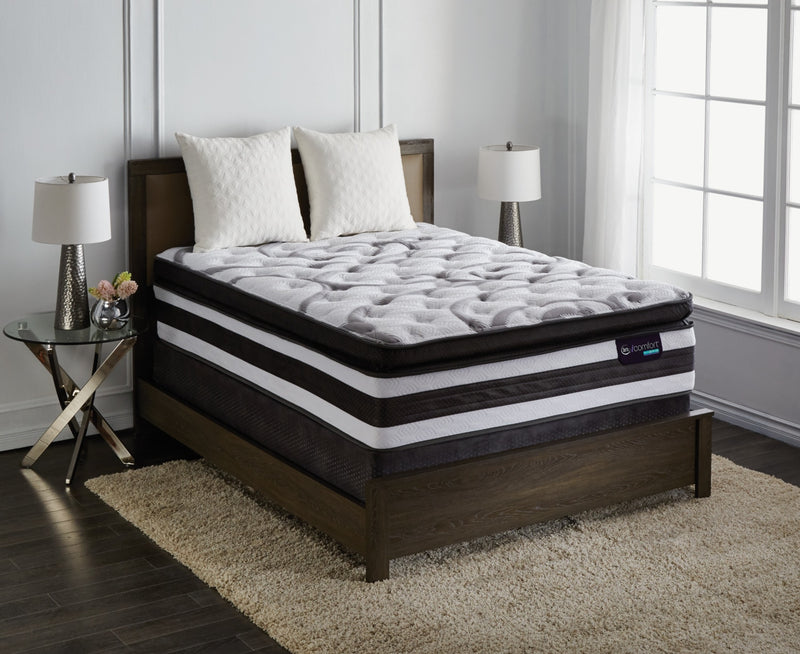 Serta iComfort® Hybrid Manolo Medium Super Pillow-Top King Mattress Set