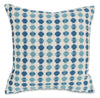Cromwell Accent Pillow – Teal and White