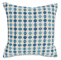 Cromwell Accent Pillow – Teal and White