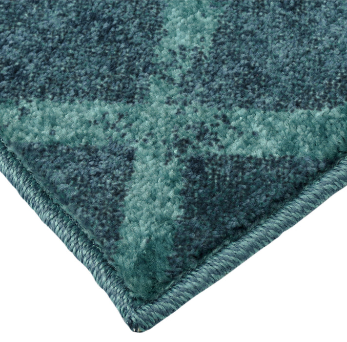 Geo Loop Blue Area Rug – 8' x 11'