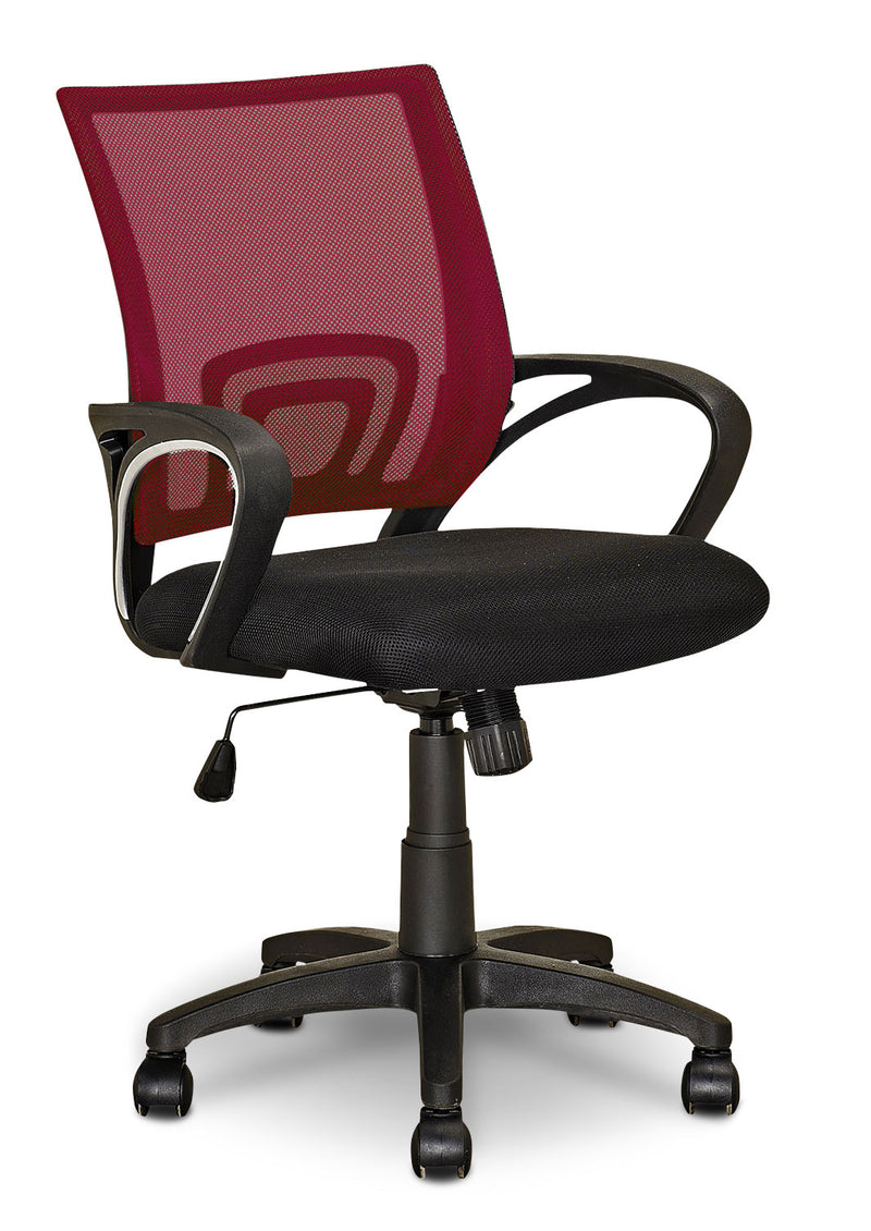 Loft Mesh Office Chair – Dark Red - Modern style Office Chair in Dark Red